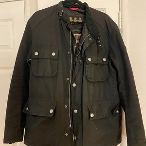 Men's Black Barbour Coat